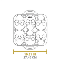 Lodge Sugar Skull Mini Cake Pan