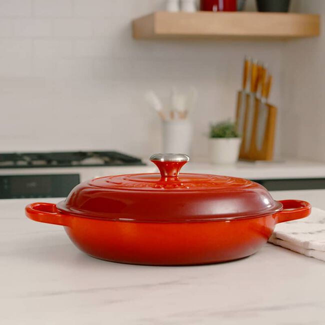 Le Creuset 4.7 Liter Braiser, Flame
