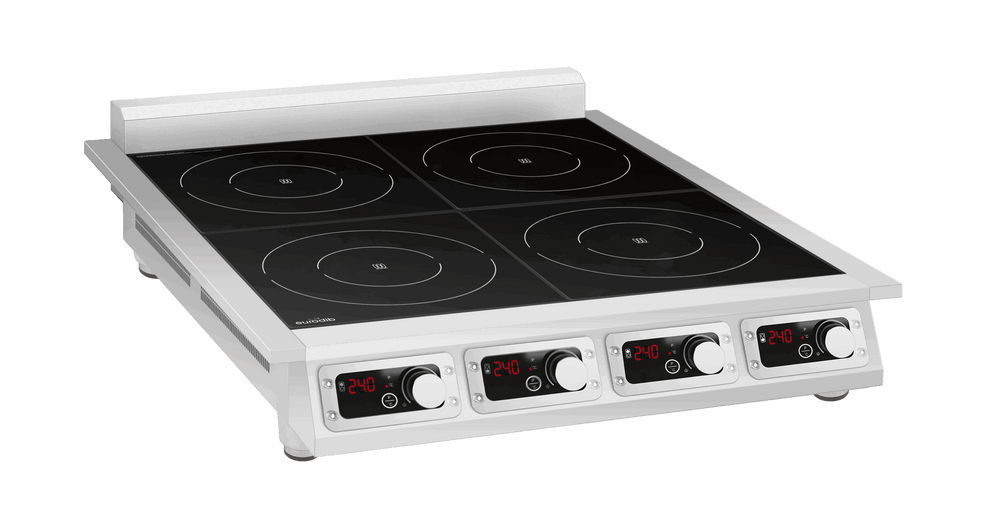 Eurodib 31.5" Countertop 4 Burner Induction Range, 240V