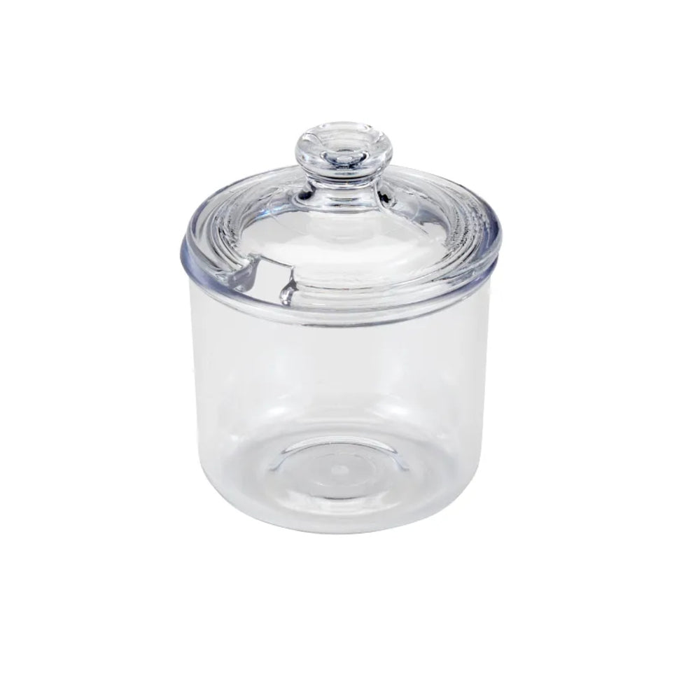 Cambro 8 Oz Plastic Condiment Jar with Slotted Lid, Clear - CJ80CW135