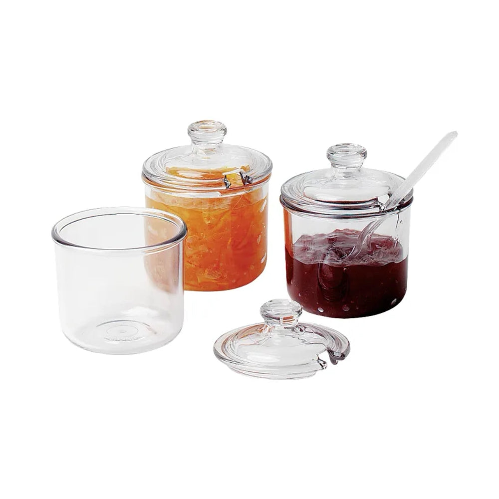 Cambro 8 Oz Plastic Condiment Jar with Slotted Lid, Clear - CJ80CW135