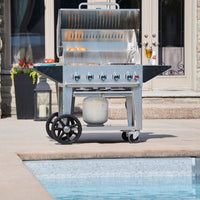 Crown Verity CV-MCB-36PKG 36" Mobile BBQ Grill / Charbroiler Package, Propane