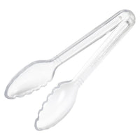 Winco 6" Serving Tongs, Clear