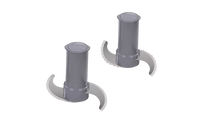 Robot Coupe R2DICE 3 Qt Continuous Feed Combination Food Processor One Speed, 2 HP