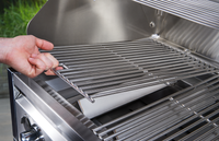 Crown Verity CV-MCB-48RDP-LP 48" Mobile BBQ Grill / Charbroiler Package with Roll Dome, Propane