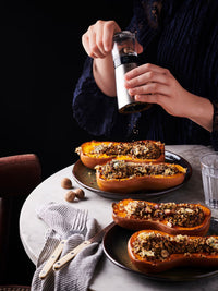 Peugeot Daman 6" Manual Nutmeg Mill, Stainless Steel and Acrylic