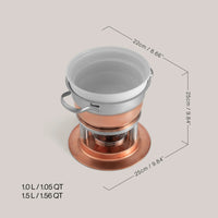 Swissmar Lausanne 11 Piece Copper Fondue Set
