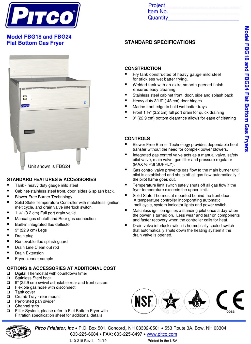 Spec Sheet