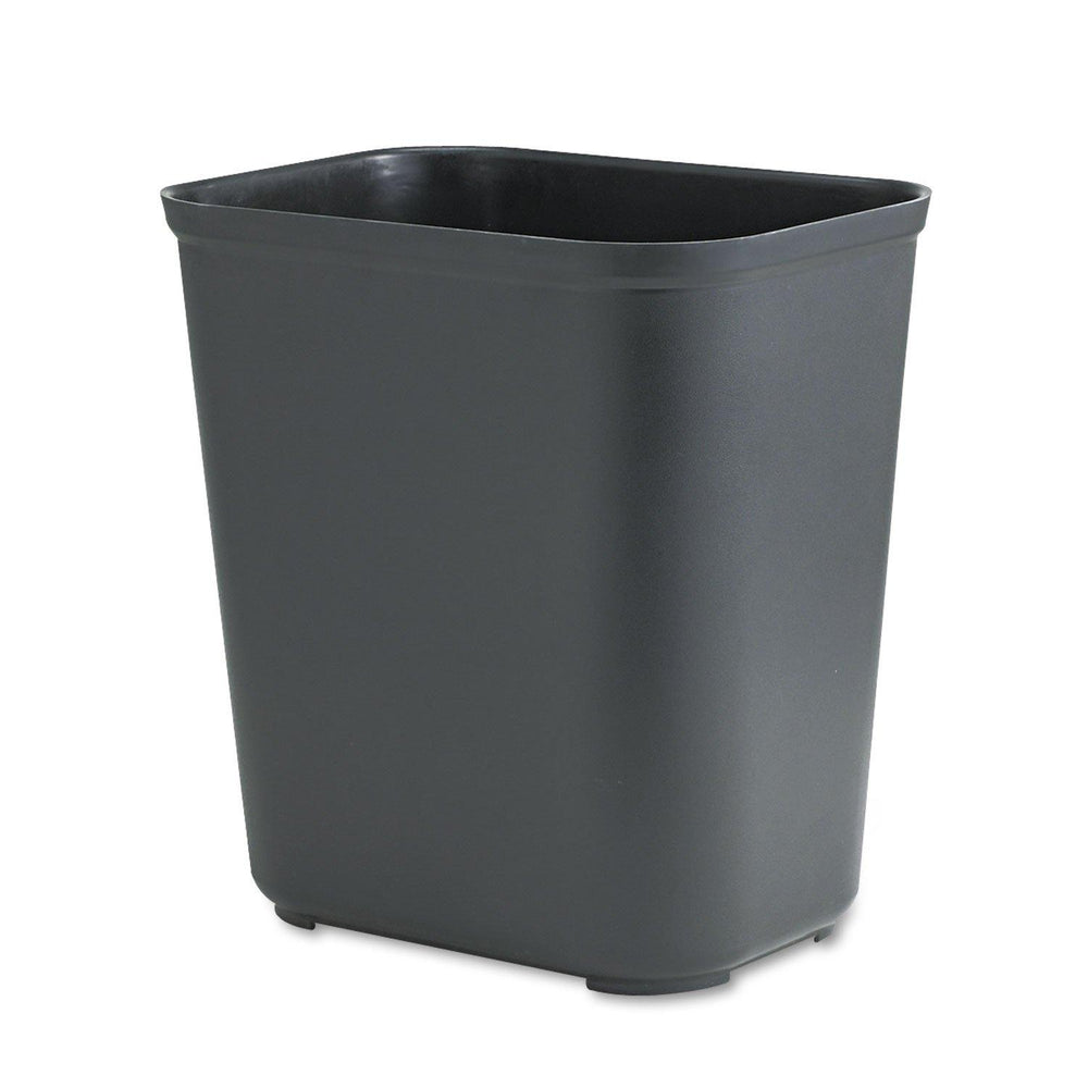 Rubbermaid 7 Gallon Rectangular Fire Resistant Wastebasket, Black