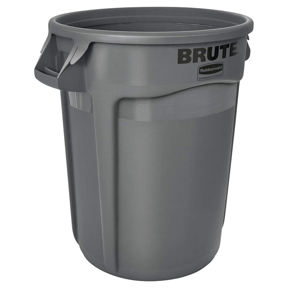 Rubbermaid Brute 32 Gallon Round Trash Can, Grey