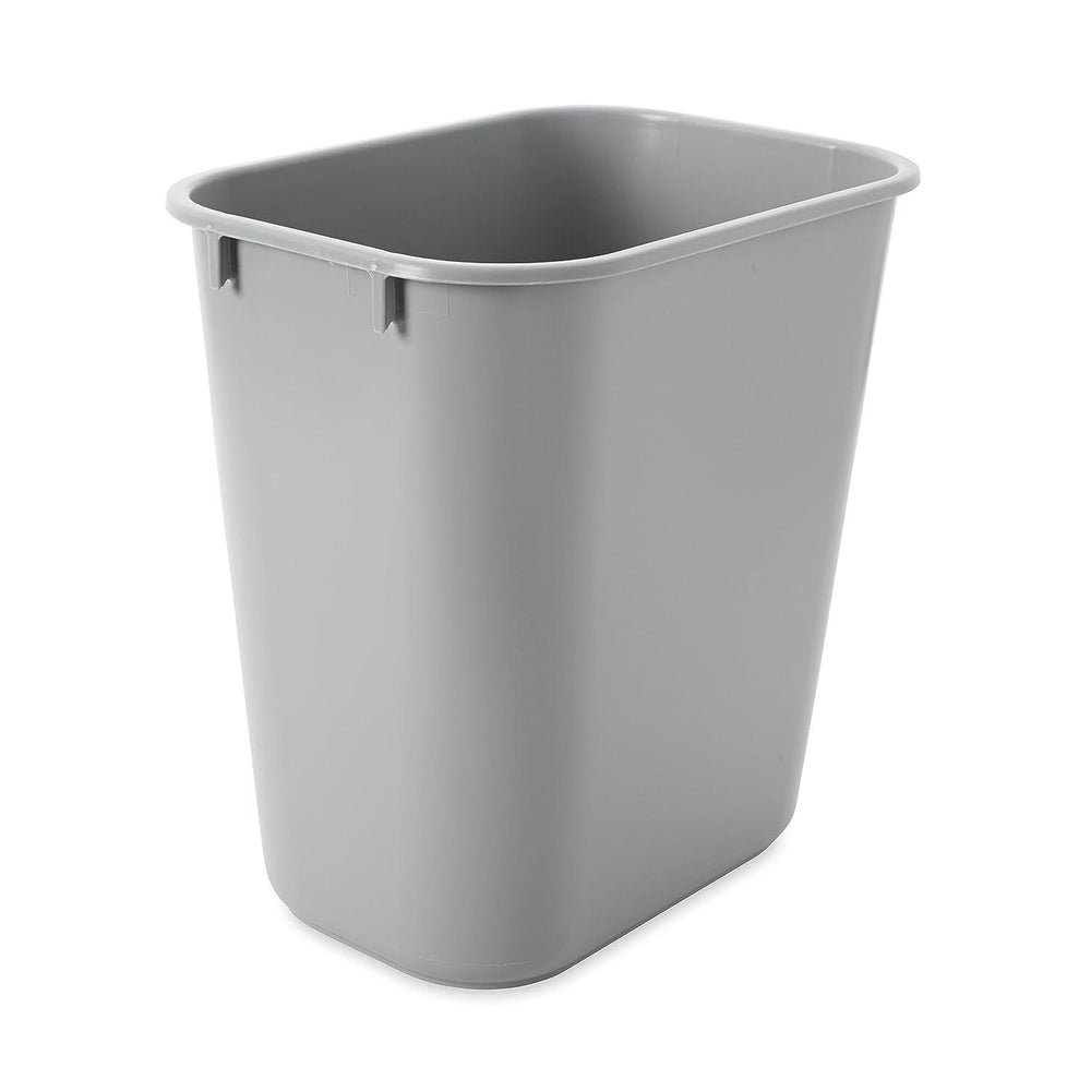 Rubbermaid 3.25 Gallon Rectangular Wastebasket, Grey