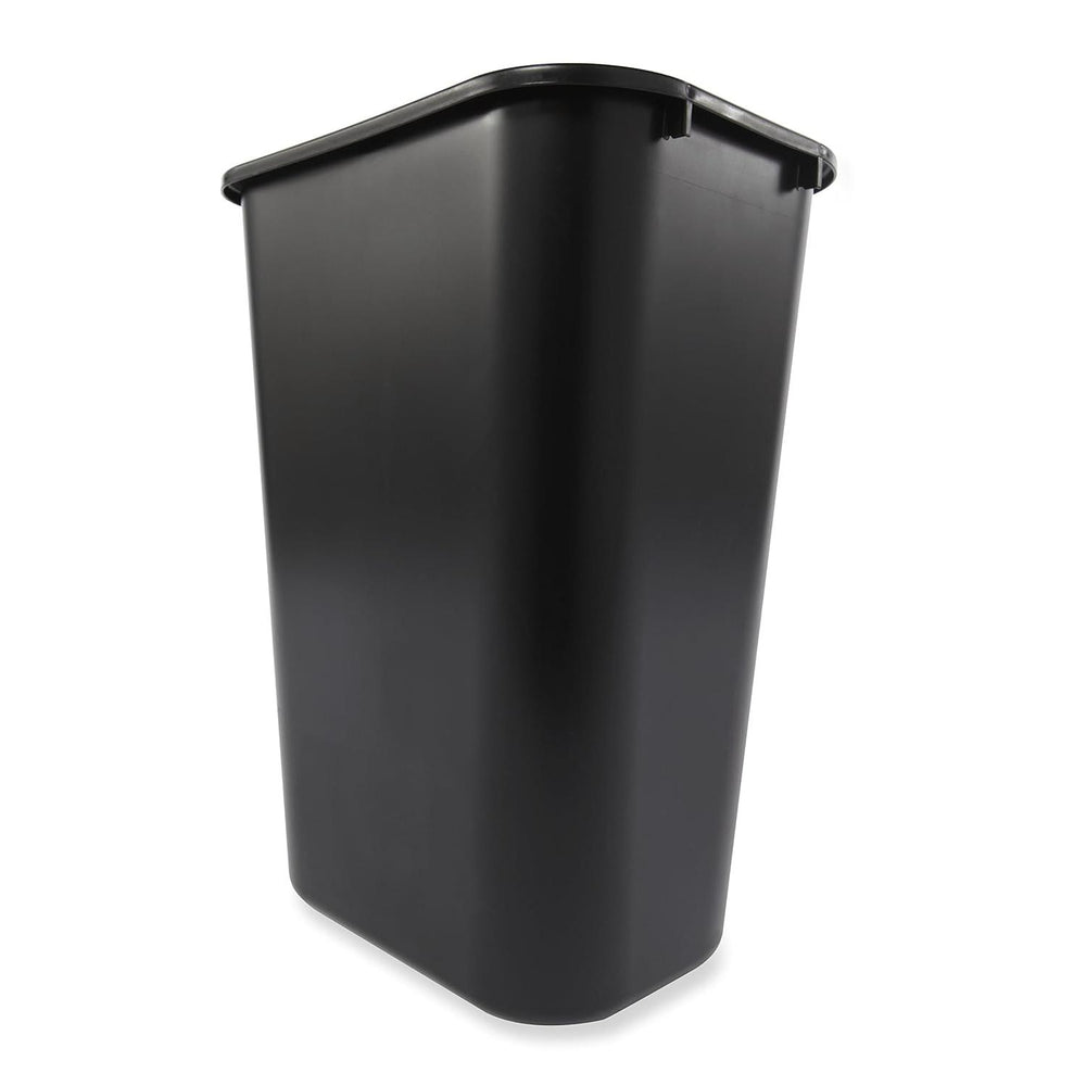 Rubbermaid 10.25 Gallon Rectangular Wastebasket, Black