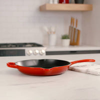 Le Creuset 10.25" Round Skillet Grill, Flame