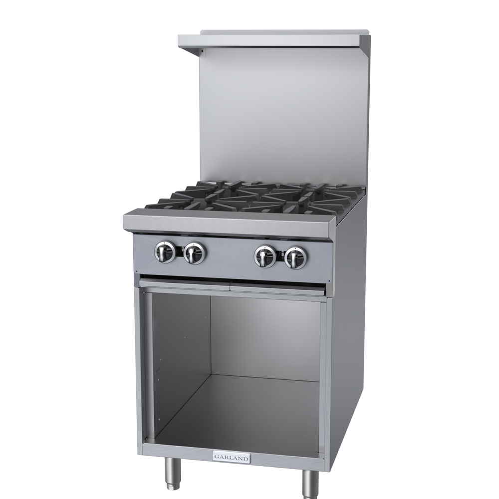 Garland G Starfire 24" Range with 4 Burners & Storage Base Natural Gas 132,000 BTU