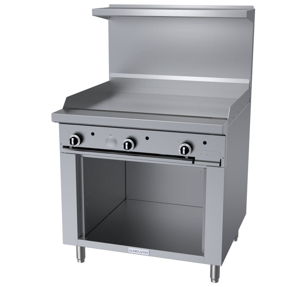 Garland G Starfire 36" Griddle with Open Storage Base Natural Gas 54,000 BTU
