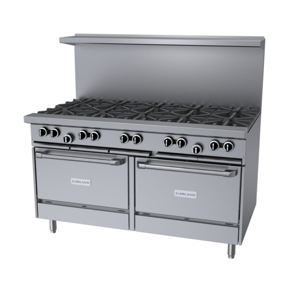 Garland G Starfire 60" Range with 10 Burners & 2 Standard Ovens Natural Gas 406,000 BTU