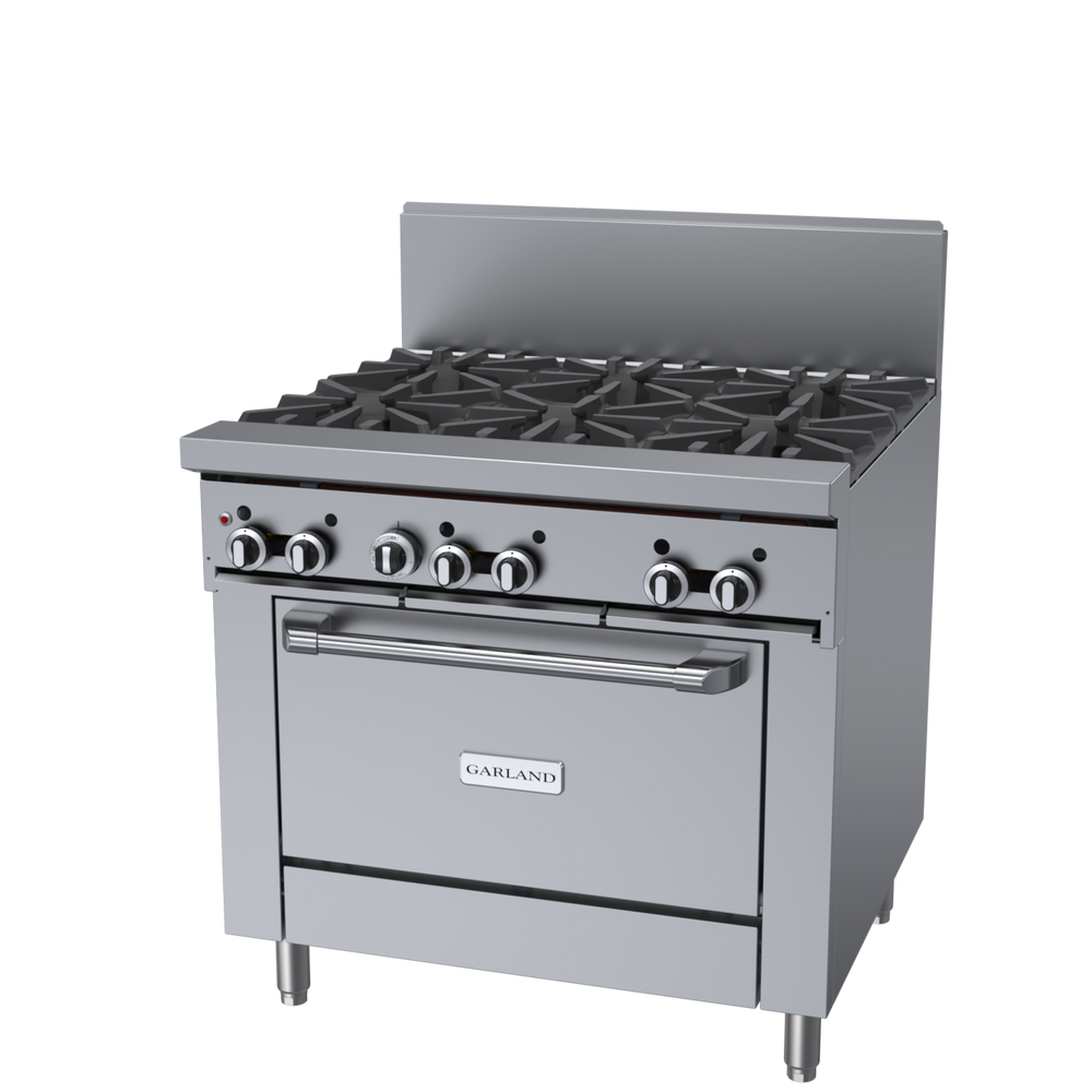 Garland GFE Starfire 36" Range with 6 Burners & Standard Oven Natural Gas 194,000 BTU