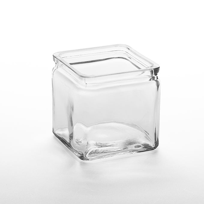 American Metalcraft 24 Oz Glass Square Jar