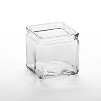 American Metalcraft 24 Oz Glass Square Jar