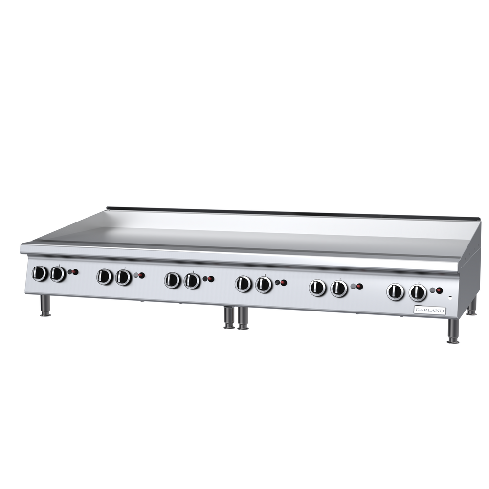 Garland 70" Countertop Griddle with Thermostat Controls Natural Gas 168,000 BTU
