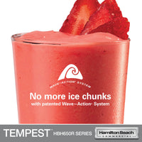 Hamilton Beach Tempest 64 Oz Bar Blender, 2 Speed, 3 HP