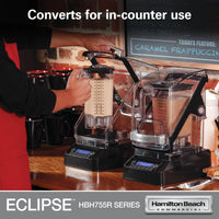Hamilton Beach Eclipse 64 Oz Bar Blender with Quiet Shield, Variable Speed, 3 HP