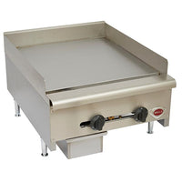 Wells 24" Countertop Griddle with Hi-Lo Controls Natural Gas 60,000 BTU