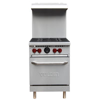 Vulcan 4 Burner 24" Range with Standard Oven Natural Gas