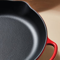 Le Creuset 10.25" Round Skillet Grill, Flame