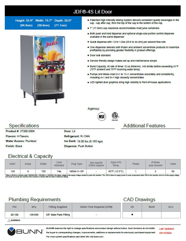 Spec Sheet