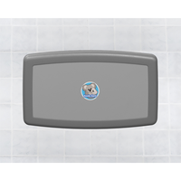 Koala Kare Horizontal Wall Mounted Baby Changing Station, Grey