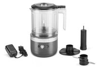KitchenAid 5 Cup Cordless Food Chopper, Charcoal Grey