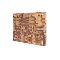 Labell Maple Butcher Block With Groove & Recess Handles, 14" x 18" x 1.5"