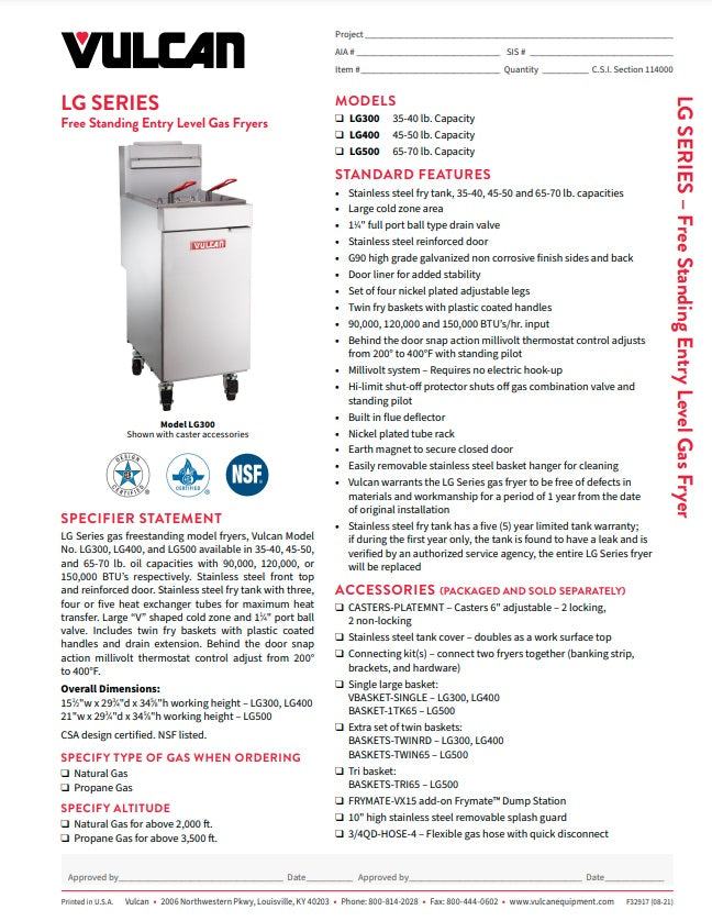 Spec Sheet