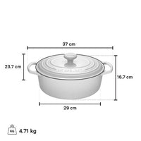 Le Creuset 4.7 Litre Oval French Oven, Oyster