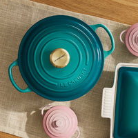 Le Creuset 6.7 Litre Round French Oven, Bleu Riviera