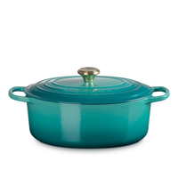 Le Creuset 6.3 Litre Oval Dutch Oven, Bleu Riviera