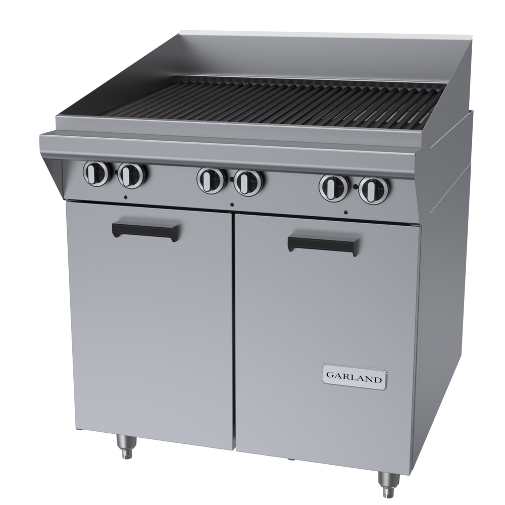 Garland Master Series Heavy Duty 34" Briquette Charbroiler Natural Gas 90,000 BTU