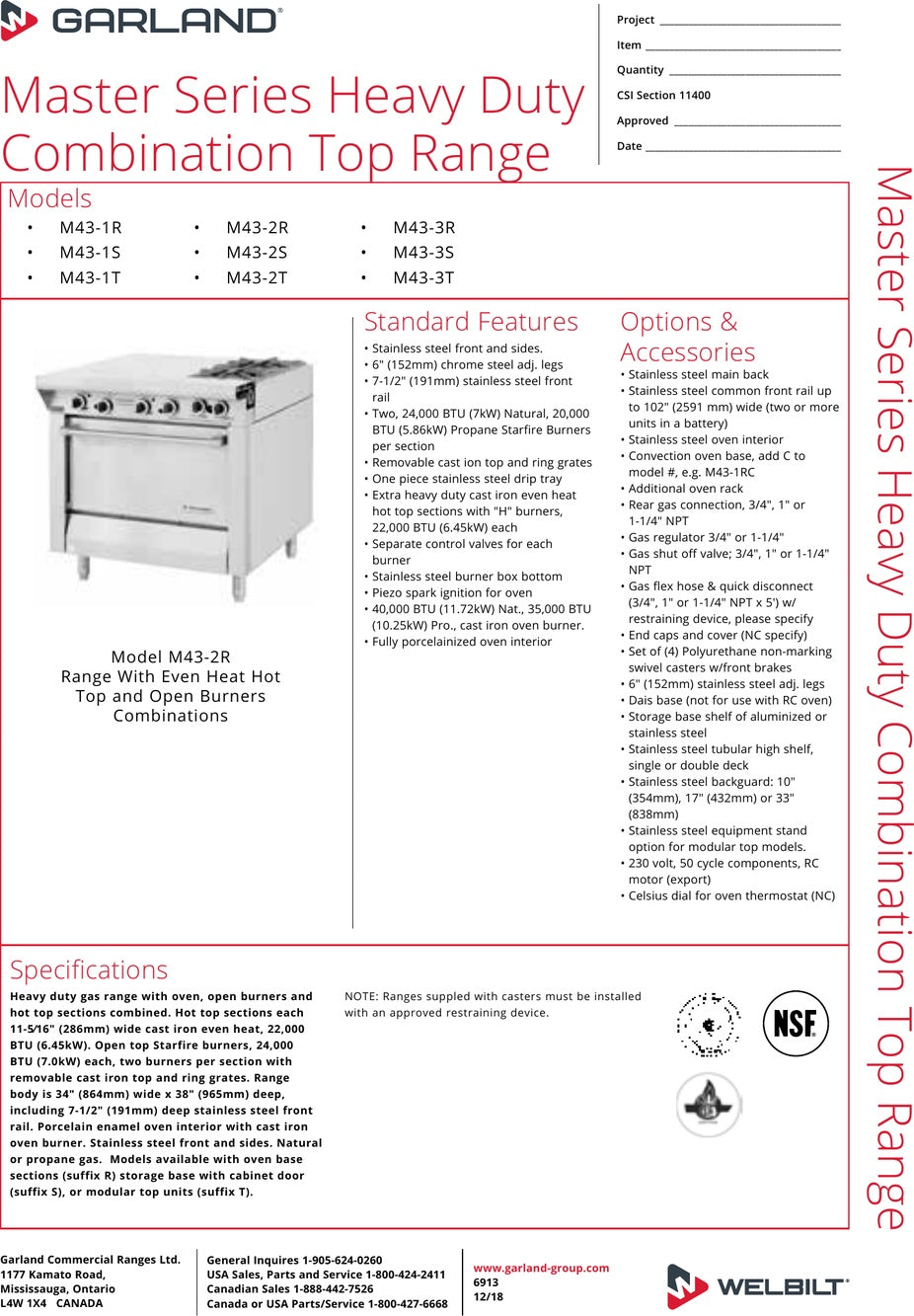 Spec Sheet