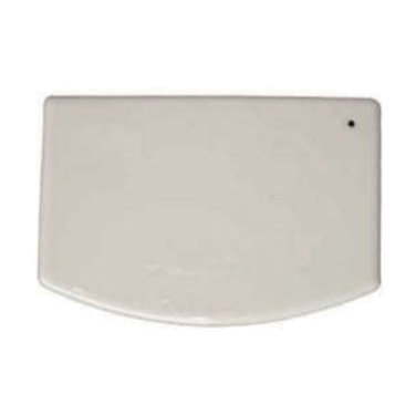 Magnum 3.75" x 5.75" Plastic Dough Scraper, White