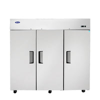 Atosa 77.75" Reach In Freezer with 3 Solid Door, Top Mount
