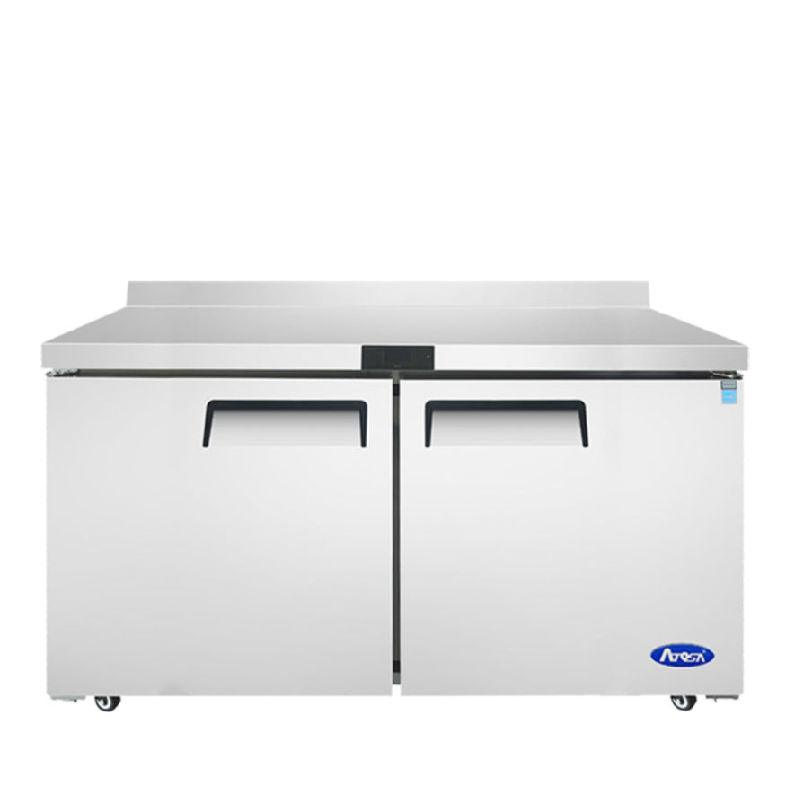 Atosa 60" Worktop Freezer with 2 Solid Doors