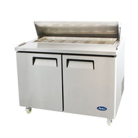 Atosa MSF3610GR 36" Sandwich / Salad 10 Pan Refrigerated Prep Table, 2 Doors