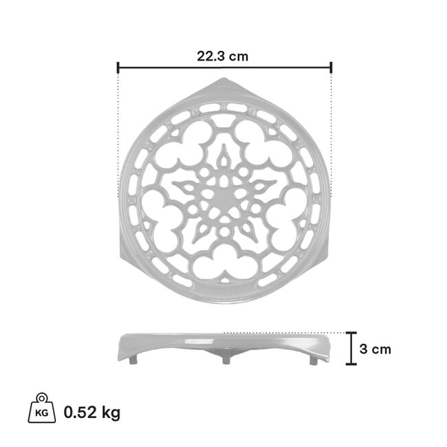 Le Creuset Deluxe Round Trivet, Sage