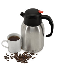 Nella 1.5 Litre Thermal Insulated Coffee Carafe, Double Wall Stainless Steel