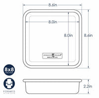 Nordic Ware 60051 8"x8" Square Cake Pan