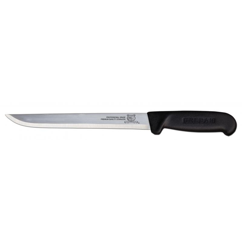 Nella 8" Straight Blade Fillet Knife, Black Handle