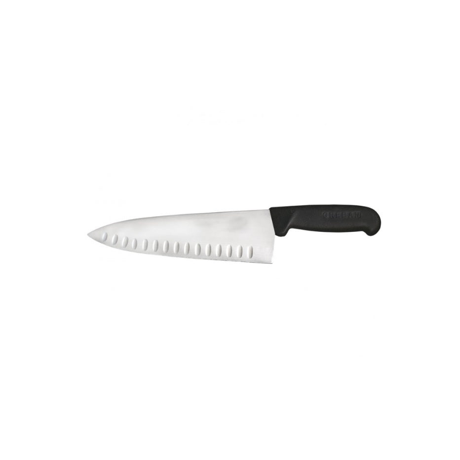 Nella 10" Medium Cook Knife with G-Edge Blade, Black Handle