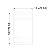 Nella 30" x 18" Equipment Stand, Stainless Steel