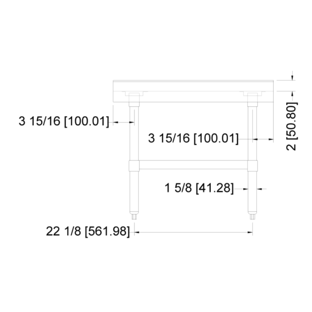 Nella 30" x 18" Equipment Stand, Stainless Steel